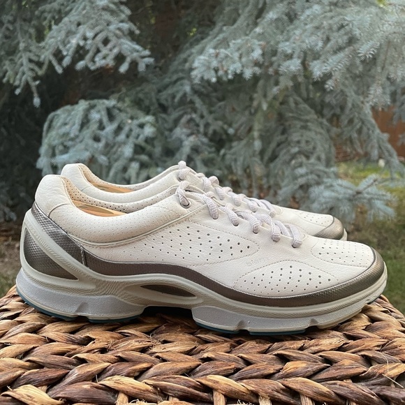 Ecco Biom Perfomance Yak Leather Natural Motion Golf Running Shoes Mens Size 8.5 - Picture 4 of 11